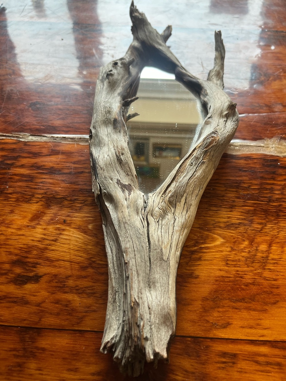 Driftwood Framed Wall Mirror - Natural Gray